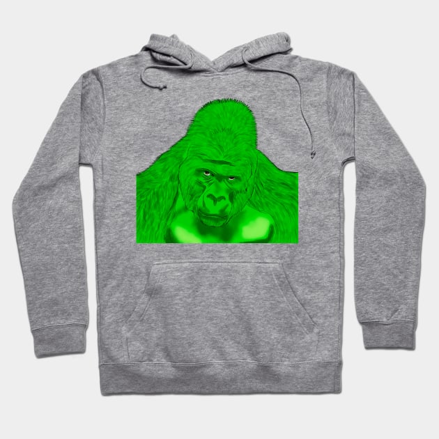 Green Gorilla Hoodie by BenIrelandBooks